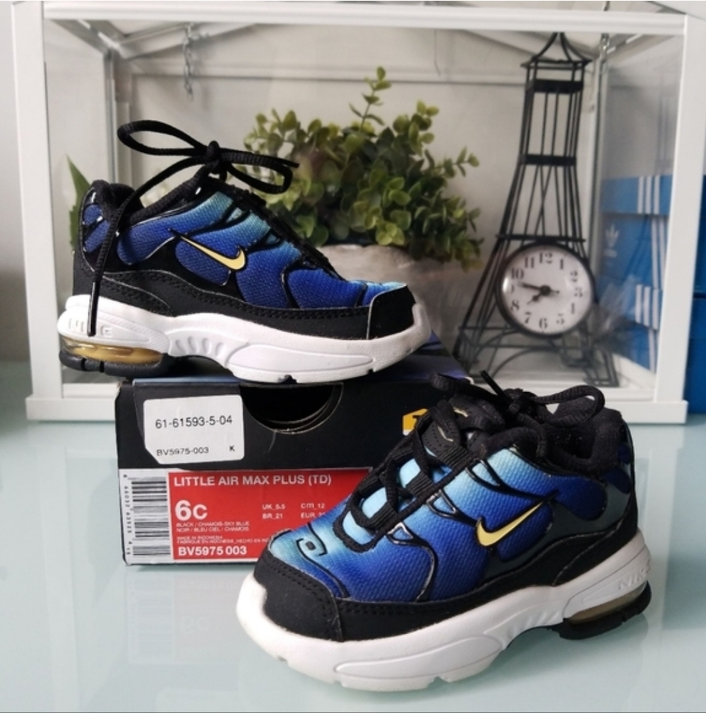 Nike Little Air Max Plus "Black Sky Blue"